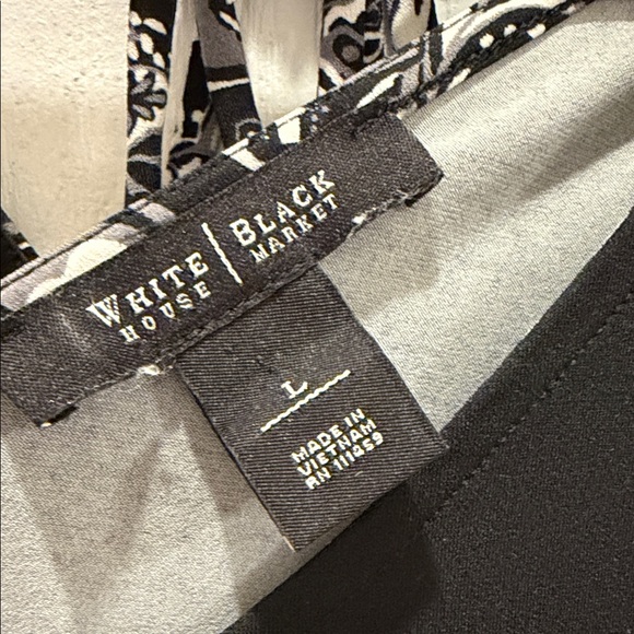 White House Black Market Black and White Paisley Dress - Picture 2 of 3